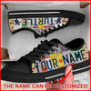 Turtle License Plates Personalized Canvas Low Top Shoes