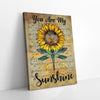 Sunflower Dragonfly Canvas Prints PAN07065