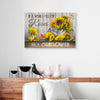Butterfly And Sunflower Canvas Prints PAN16977