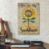 Sunflower Dragonfly Canvas Prints PAN07065
