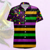 Mardi Gras Shirt Bourbon Striped Hawaiian