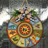 Native American Medicine Wheel Round Circle Sign