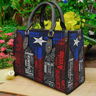 Puerto Rican Flag Purse Tote Bag Handbag For Women