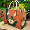 Desert Cactus Flower Purse  Tote Bag Handbag For Women