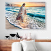 Jesus Walking Along The Beach Canvas Prints PAN12823