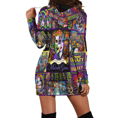 Mardi Gras Costume Hoodie Dress PANHDR0008