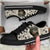 Dachshund Dog Pattern Brown Canvas Low Top Shoes