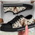Elephant Pattern Brown Canvas Low Top Shoes