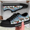 Elephant Christmas Welcome Canvas Low Top Shoes