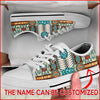 Native American Style Personalized Canvas Low Top Shoes