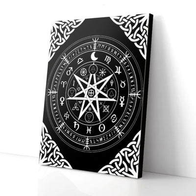 Symbol Of Protection Witch Wicca Canvas Prints