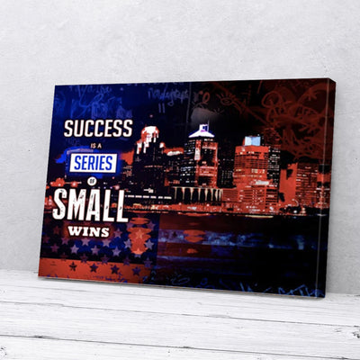 Success American City Business Canvas Prints