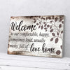 Welcome Love Home Canvas Prints