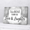 This Home Runs On Love & Laughter Canvas Prints