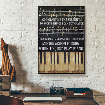 Line Music Piano Canvas Prints PAN01528