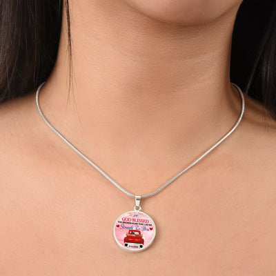 Personalized Valentine's Day Gifts God Blessed The Broken Road Necklace