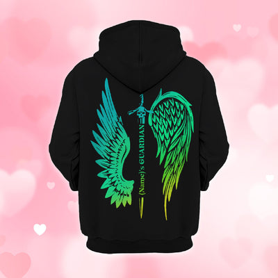 Personalized Valentine Couple Shirts His Angel And Her Guardian Hoodie