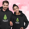 Valentine Perfect Matching Shirts For Couple Avocado Hoodie Black