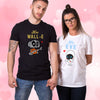 Valentine Matching Outfit  For Couple T-shirts Her WALL-E And His EVE