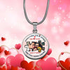 Personalized Valentine's Day Circle Necklace Anniversary Gifts For Couple