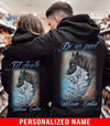 Couple Hoodie Personalized Till Our Last Breath Wolf PAN2HD0069