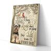 Personalized Memorial Gift Dog Cardinal Canvas Wall Art Those We Love Don't Go Away