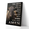 The Devil Saw Me With My Head Down Amen Cow Canvas PAN16572