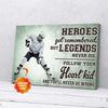 Personalized Hockey Canvas Wall Art Heroes Get Remembered