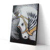 White Horse Painting Canvas Prints