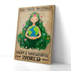 Vinntage Girl Embracing The Earth Canvas Prints