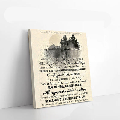 Take Me Home Country Roads Forest Canvas Prints PAN11002