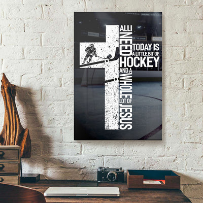 Cross Hockey Canvas Prints PAN10871