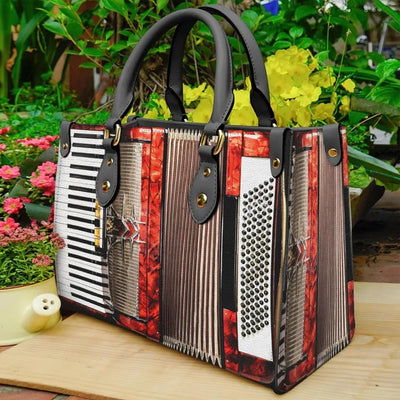 Accordion Musical Instrument Purse Tote Bag Handbag For Women