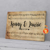 Personalized Gift For Couple Love Song Canvas Wall Art PAN11923