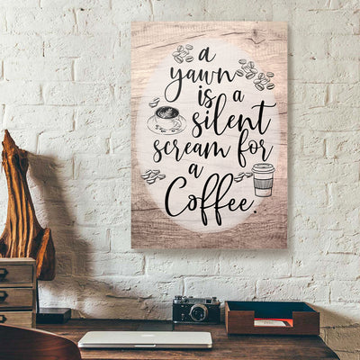 Coffee Yawn Canvas Prints PAN10254