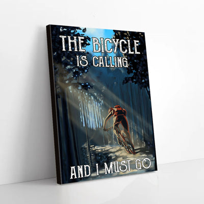 The Bicycle Is Calling And I Must Go Cycling Canvas Prints