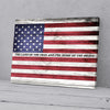 American Flag The Land Of Free And The Home Of Brave Business Canvas Wall Art PAN01243