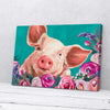 Pig Flower Canvas Prints PAN18304