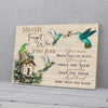 Never Forget Who You Are Hummingbird Canvas Prints PAN08809