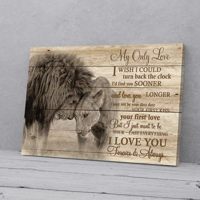 My Only Love Lion Love Canvas Prints PAN08773