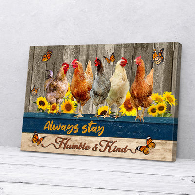 Sunflower Chicken Canvas Prints PAN07947