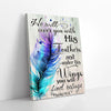 He Will Cover You With His Feathers Vintage Hippie Canvas Prints PAN11787