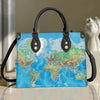 Globe World Map Purse Tote Bag Handbag For Women PANLTO0061