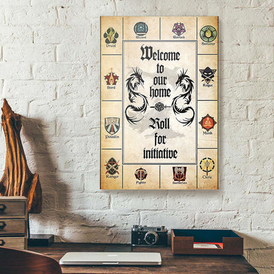 Welcome To Our Home Dragon Canvas Prints