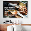 Business Motivation Canvas Prints Every Morning You Have Two Choices Sleep Or Wake Up PAN02078