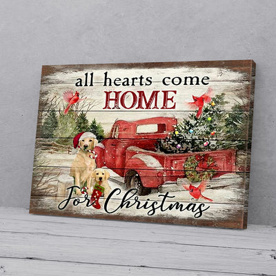 All Hearts Come Home For Christmas Labrador Canvas Prints PAN16322