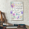 Purple Dandelion Dragonfly Canvas Prints PAN19198