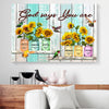 God Says You Are Unique Special Flower Hummingbird Canvas Prints PAN10459