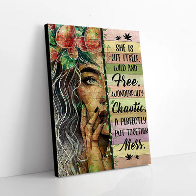 Weed Hippie Canvas Prints
