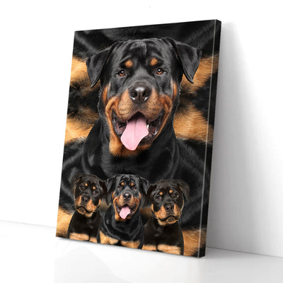 Rottweiler Dog Love Canvas Prints PAN19822